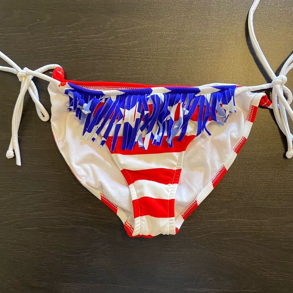 Patriotic bikini bathing suit bottoms